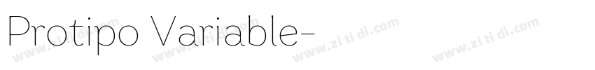 Protipo Variable字体转换